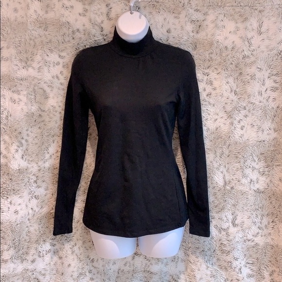 Boston Proper Black Turtle Neck - Picture 1 of 7